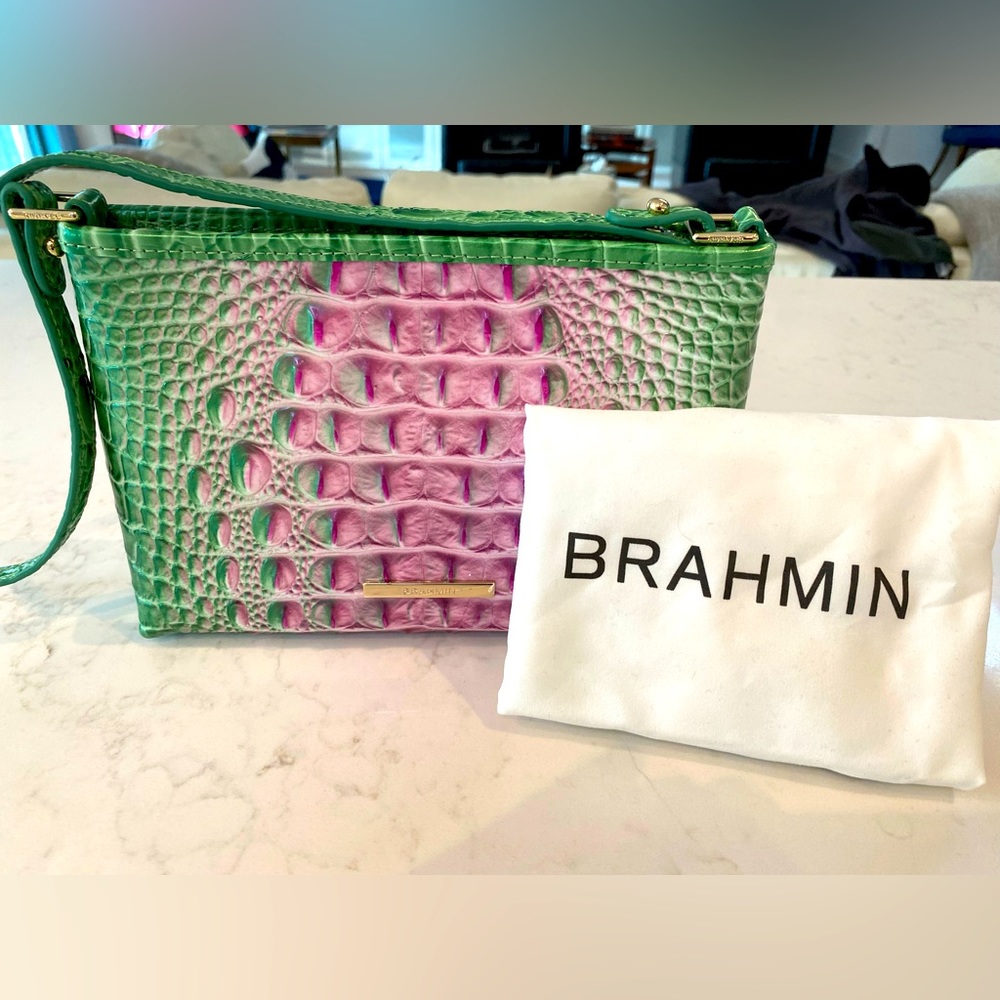 NWOT Brahmin Lorelei-Apple Blush Ombré Melbourne Lightweight Shoulder Bag